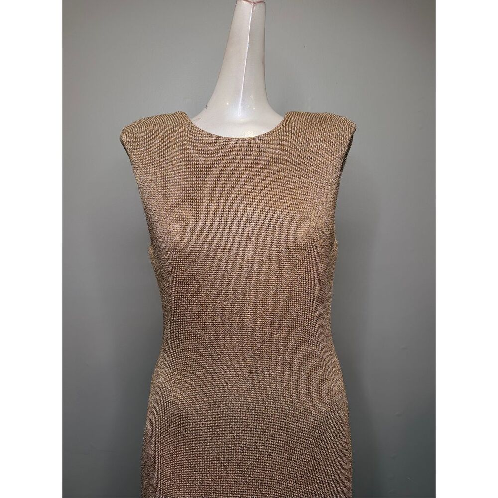 AJE BREEZE KNIT MIDI DRESS IN ROSE GOLD SIZE MEDIUM $639 - Picture 7 of 13